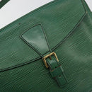 LOUIS VUITTON Epi Jeune Fille MM Shoulder Bag Green M52154 LV Auth BA12391-19