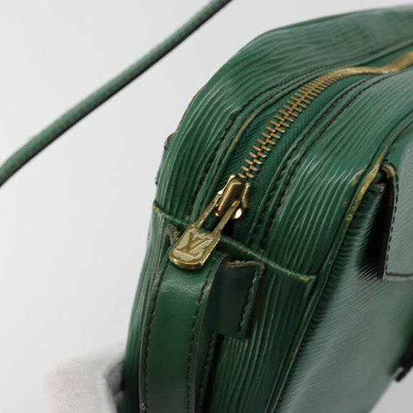 LOUIS VUITTON Epi Jeune Fille MM Shoulder Bag Green M52154 LV Auth BA12391