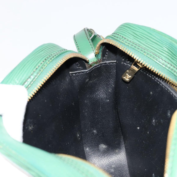 LOUIS VUITTON Epi Jeune Fille MM Shoulder Bag Green M52154 LV Auth BA12391