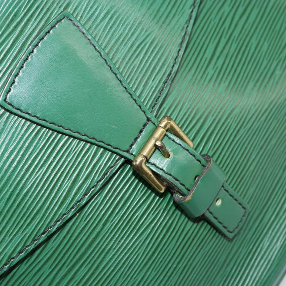LOUIS VUITTON Epi Jeune Fille MM Shoulder Bag Green M52154 LV Auth BA12391