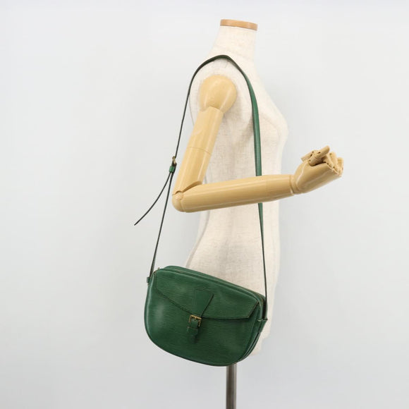 LOUIS VUITTON Epi Jeune Fille MM Shoulder Bag Green M52154 LV Auth BA12391
