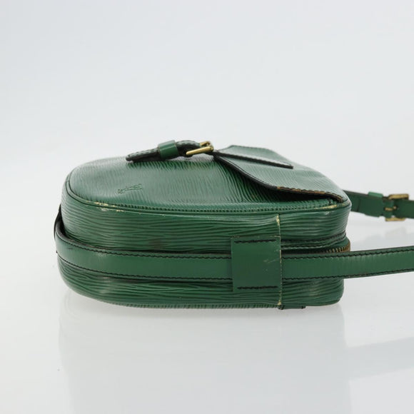 LOUIS VUITTON Epi Jeune Fille MM Shoulder Bag Green M52154 LV Auth BA12391