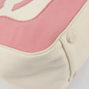 CHANEL Tote Bag Canvas Beige Gold CC Auth BA12393-16