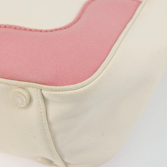 CHANEL Tote Bag Canvas Beige Gold CC Auth BA12393