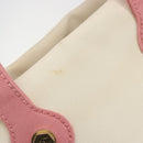 CHANEL Tote Bag Canvas Beige Gold CC Auth BA12393-8