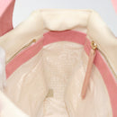 CHANEL Tote Bag Canvas Beige Gold CC Auth BA12393-21