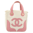 CHANEL Tote Bag Canvas Beige Gold CC Auth BA12393-13