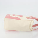 CHANEL Tote Bag Canvas Beige Gold CC Auth BA12393-3