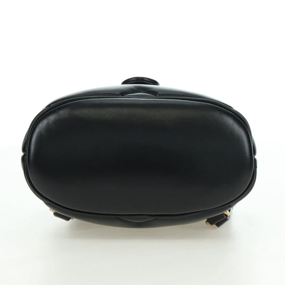 GUCCI GG Marmont Backpack Leather Black Gold 777253 Auth BA12395SAV