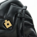 GUCCI GG Marmont Backpack Leather Black Gold 777253 Auth BA12395SAV-22