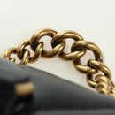 GUCCI GG Marmont Backpack Leather Black Gold 777253 Auth BA12395SAV-14
