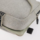 CHANEL Sports Line Waist bag Cotton Gray Silver CC Auth BA12396A-13