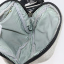 CHANEL Sports Line Waist bag Cotton Gray Silver CC Auth BA12396A-21