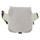 CHANEL Sports Line Waist bag Cotton Gray Silver CC Auth BA12396A-3