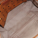 MCM Vicetos Logogram Tote Bag PVC Leather Brown Gold Auth BA12397A-17