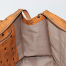 MCM Vicetos Logogram Tote Bag PVC Leather Brown Gold Auth BA12397A-18