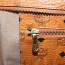 MCM Vicetos Logogram Tote Bag PVC Leather Brown Gold Auth BA12397A-20