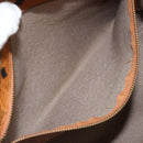 MCM Vicetos Logogram Tote Bag PVC Leather Brown Gold Auth BA12397A-21