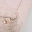 CHANEL New Travel Line Tote Bag Nylon Pink Gold CC Auth BA12398-10