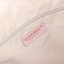 CHANEL New Travel Line Tote Bag Nylon Pink Gold CC Auth BA12398-16