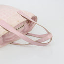 CHANEL New Travel Line Tote Bag Nylon Pink Gold CC Auth BA12398-7