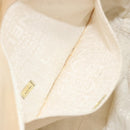 CHANEL Choco Bar Wild Stitch Hand Bag Canvas Beige Gold CC Auth BA12400A-21