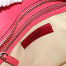 VALENTINO Tote Bag Leather 2way Red Gold Auth BA12401-24