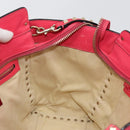 VALENTINO Tote Bag Leather 2way Red Gold Auth BA12401-25