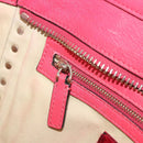 VALENTINO Tote Bag Leather 2way Red Gold Auth BA12401-27