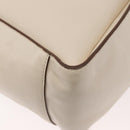 Stella MacCartney Tote Bag Leather Ivory Gold Auth BA12402A-11