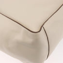 Stella MacCartney Tote Bag Leather Ivory Gold Auth BA12402A-12
