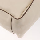 Stella MacCartney Tote Bag Leather Ivory Gold Auth BA12402A-13