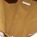 Stella MacCartney Tote Bag Leather Ivory Gold Auth BA12402A-15