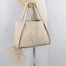 Stella MacCartney Tote Bag Leather Ivory Gold Auth BA12402A-20