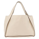 Stella MacCartney Tote Bag Leather Ivory Gold Auth BA12402A-3