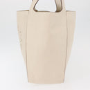 Stella MacCartney Tote Bag Leather Ivory Gold Auth BA12402A-4