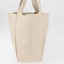 Stella MacCartney Tote Bag Leather Ivory Gold Auth BA12402A-5