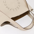 Stella MacCartney Tote Bag Leather Ivory Gold Auth BA12402A-6