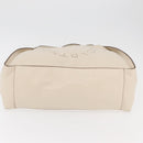 Stella MacCartney Tote Bag Leather Ivory Gold Auth BA12402A-9