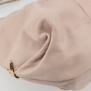 Salvatore Ferragamo Vala Chain Hand Bag Leather Pink Gold Auth BA12403A-14