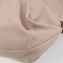 Salvatore Ferragamo Vala Chain Hand Bag Leather Pink Gold Auth BA12403A-15