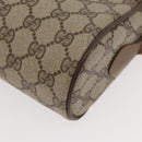 GUCCI GG Supreme Web Sherry Line Bag PVC Beige Gold 119 02 088 Auth BA12405-15
