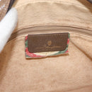 GUCCI GG Supreme Web Sherry Line Bag PVC Beige Gold 119 02 088 Auth BA12405-19