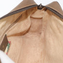 GUCCI GG Supreme Web Sherry Line Bag PVC Beige Gold 119 02 088 Auth BA12405-20