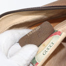 GUCCI GG Supreme Web Sherry Line Bag PVC Beige Gold 119 02 088 Auth BA12405-12