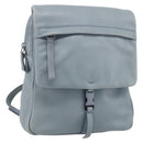 PRADA Backpack Leather Light Blue Silver Auth BA12406A-1
