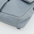 PRADA Backpack Leather Light Blue Silver Auth BA12406A-14