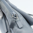 PRADA Backpack Leather Light Blue Silver Auth BA12406A-18