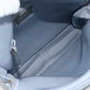 PRADA Backpack Leather Light Blue Silver Auth BA12406A-11