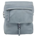 PRADA Backpack Leather Light Blue Silver Auth BA12406A-13